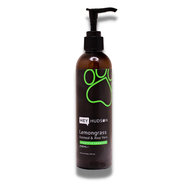 Hey Hudson sensitive dog shampoo- Lemongrass oatmeal and Aloe Vera