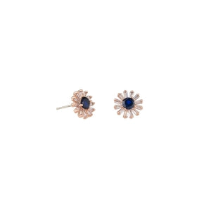 Saphire crystal bloom studs